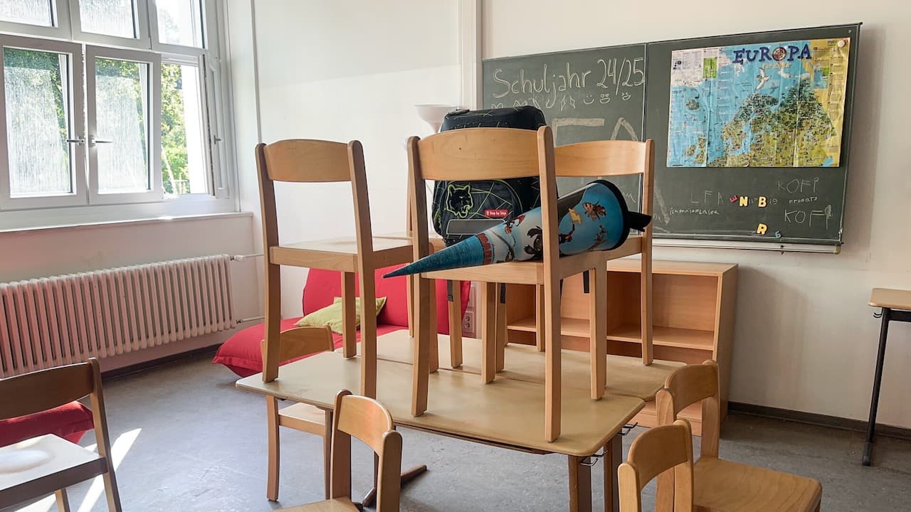An empty class room