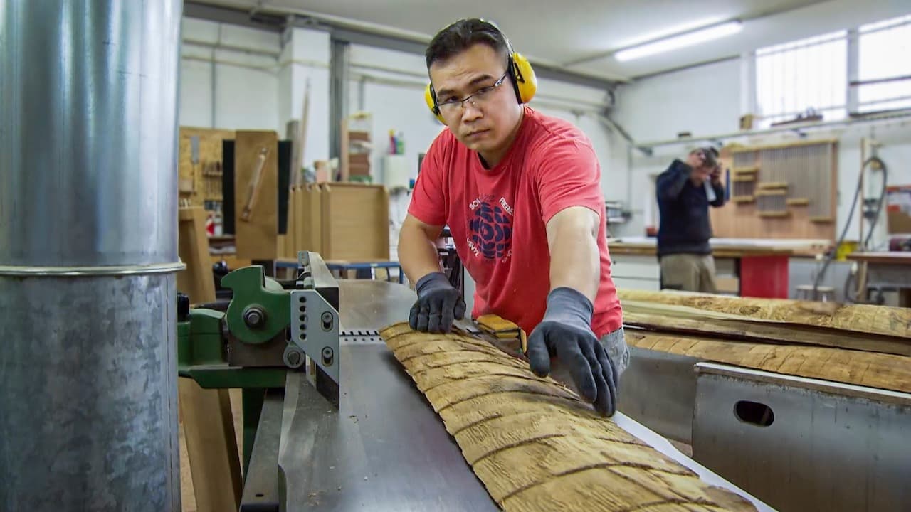 Man working in a wood workshop